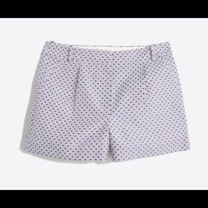 NWOT J.Crew Neon Jacquard Shorts - 3” - Blue Dot